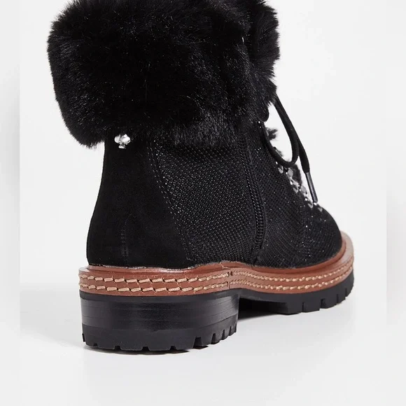 Kate Spade Rosalie faux fur boots. NIB Sz.5 - Picture 2 of 5